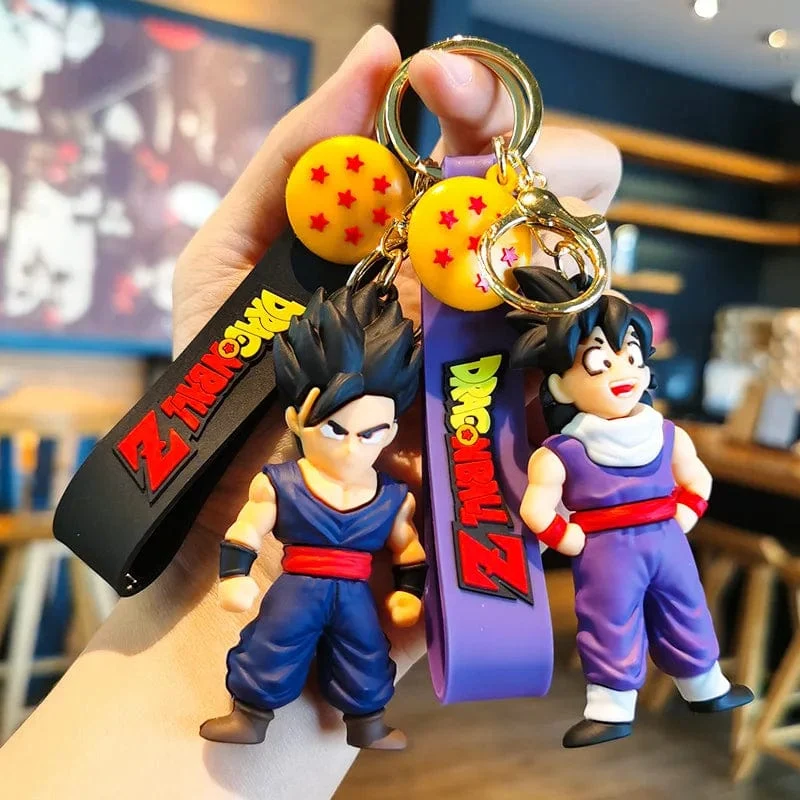 Neuer Anime Dragon Ball Schlüsselanhänger Z Super Saiyan Son Goku Bulma Broly Piccolo Majin Buu Serie Auto Anhänger Schlüsselanhänger Kinder Spielzeug Geschenke