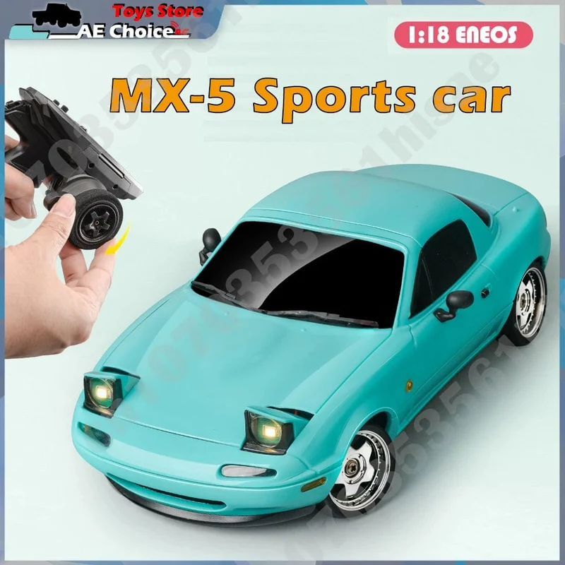 LDRC LD1804 RC Drift Car 1/18 Modell 2.4G 2WD ESP Gyroskop LED-Leuchten Vollmaßstäbliches gesteuertes Modell Kinderauto Spielzeug Geschenke