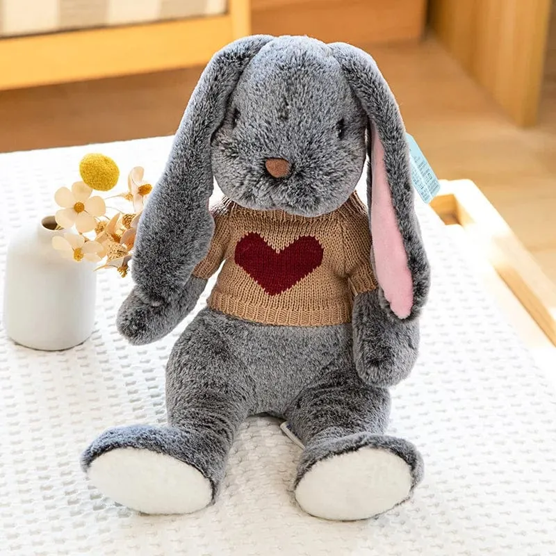 Kawaii Langohr-Kaninchen, weiches Plüschspielzeug, schlafender süßer Häschen-Cartoon, Stofftierpuppen, Kind, Baby, Beschwichtigungskissen, Geburtstagsgeschenk