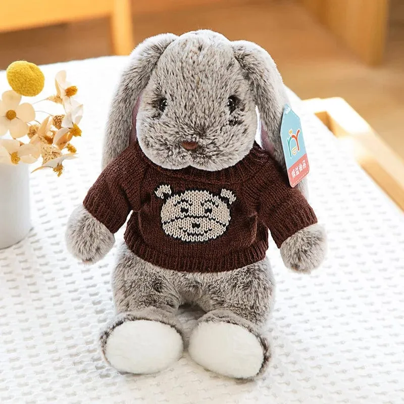 Kawaii Langohr-Kaninchen, weiches Plüschspielzeug, schlafender süßer Häschen-Cartoon, Stofftierpuppen, Kind, Baby, Beschwichtigungskissen, Geburtstagsgeschenk