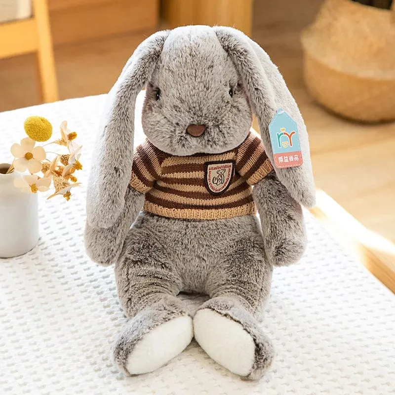 Kawaii Langohr-Kaninchen, weiches Plüschspielzeug, schlafender süßer Häschen-Cartoon, Stofftierpuppen, Kind, Baby, Beschwichtigungskissen, Geburtstagsgeschenk