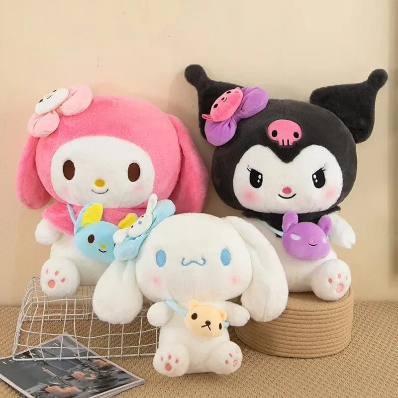 Hot 40/50cm Kawaii Sanrio Kuromi My Melody Cinnamoroll Plüsch Spielzeug Puppe Kissen Anime Cartoon Kinder Geschenke Zimmer Dekoration puppen