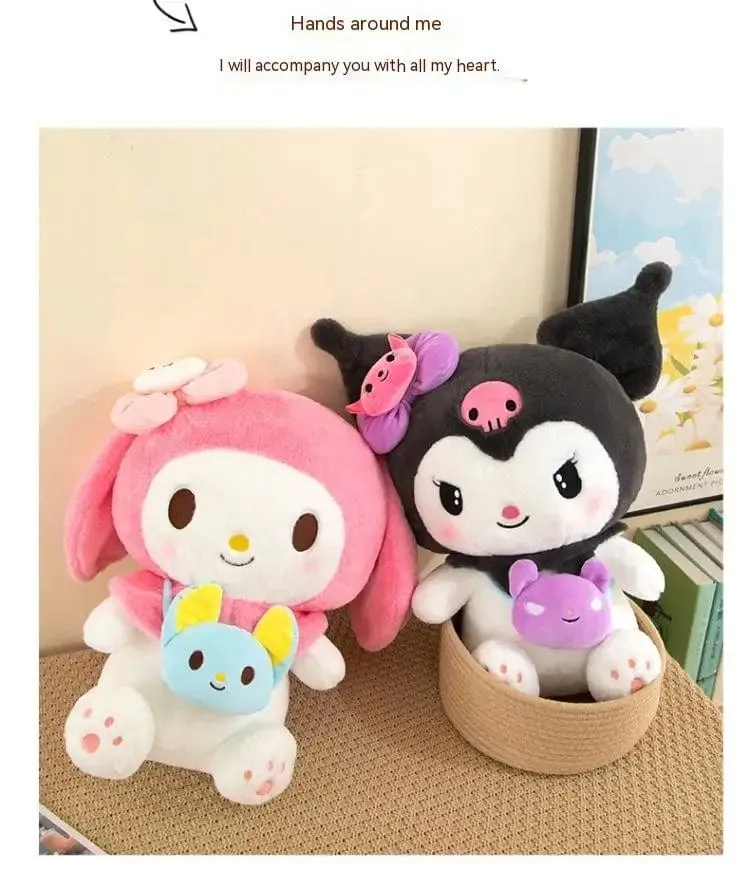 Hot 40/50cm Kawaii Sanrio Kuromi My Melody Cinnamoroll Plüsch Spielzeug Puppe Kissen Anime Cartoon Kinder Geschenke Zimmer Dekoration puppen