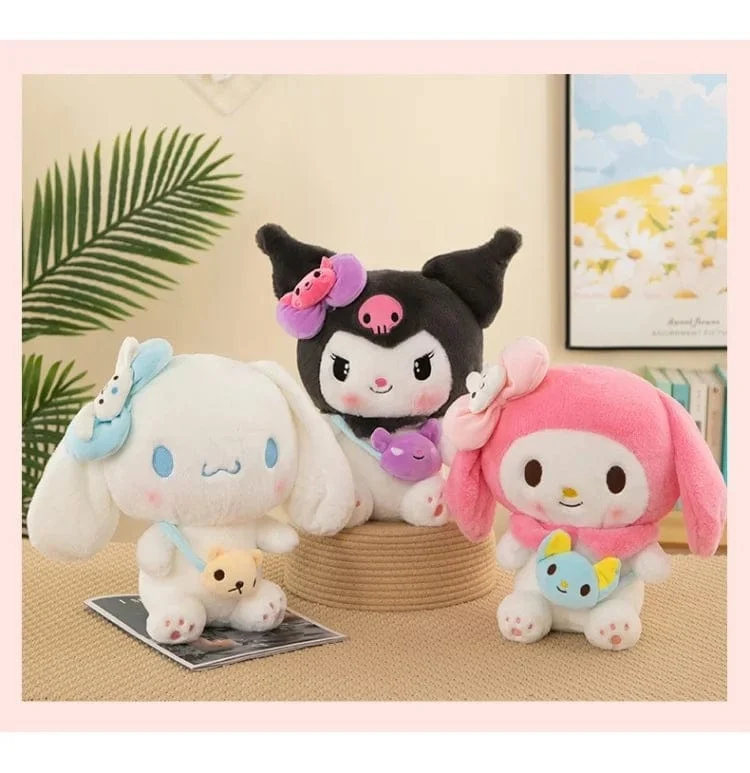 Hot 40/50cm Kawaii Sanrio Kuromi My Melody Cinnamoroll Plüsch Spielzeug Puppe Kissen Anime Cartoon Kinder Geschenke Zimmer Dekoration puppen