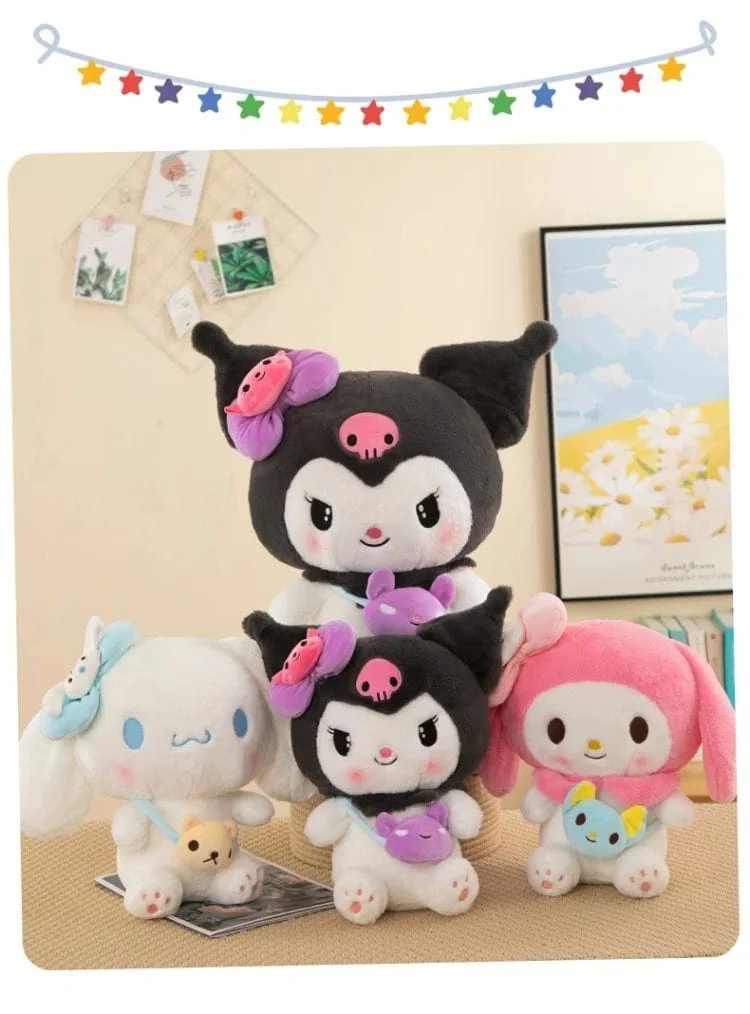 Hot 40/50cm Kawaii Sanrio Kuromi My Melody Cinnamoroll Plüsch Spielzeug Puppe Kissen Anime Cartoon Kinder Geschenke Zimmer Dekoration puppen