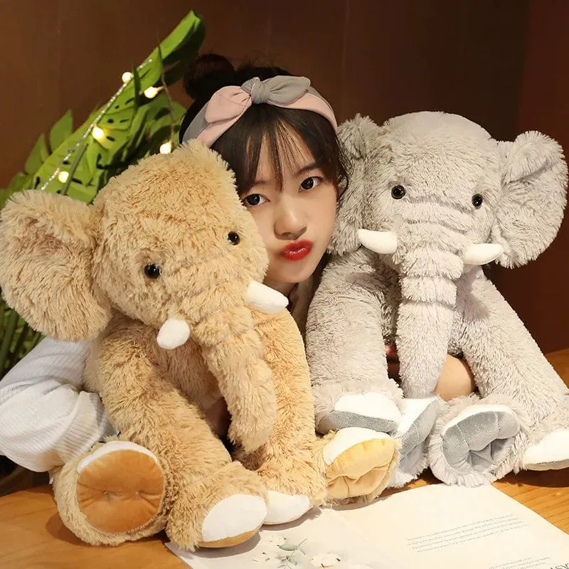 Kinder Weicher Elefant Plüsch Großer Elefant Spielzeug Kuscheltiere Plüschtiere Kissen Baby Begleiten Puppe Säuglingsspielzeug Neugeborenes Geschenk