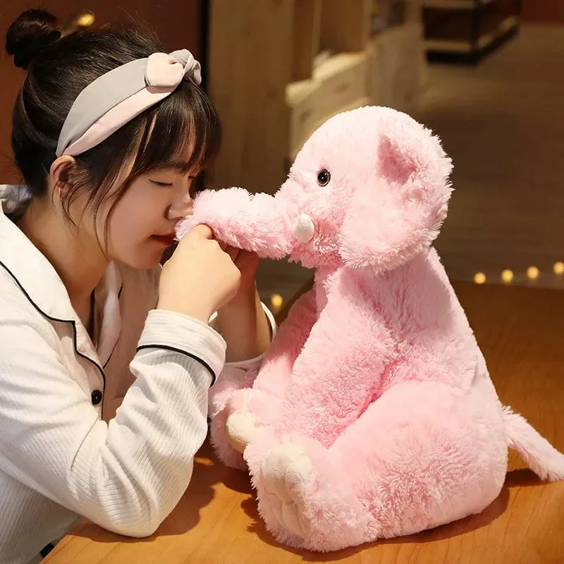 Kinder Weicher Elefant Plüsch Großer Elefant Spielzeug Kuscheltiere Plüschtiere Kissen Baby Begleiten Puppe Säuglingsspielzeug Neugeborenes Geschenk
