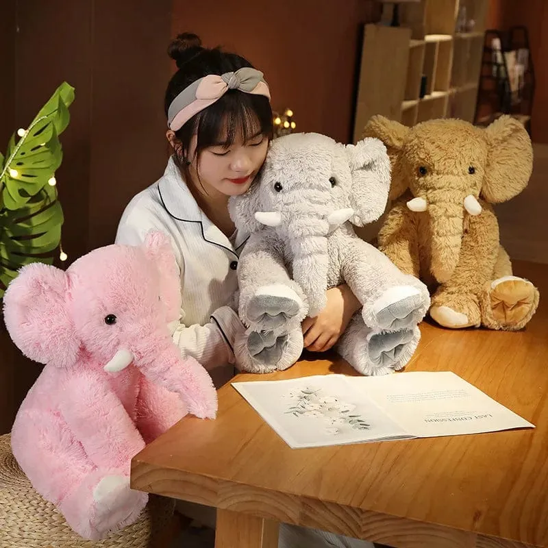 Kinder Weicher Elefant Plüsch Großer Elefant Spielzeug Kuscheltiere Plüschtiere Kissen Baby Begleiten Puppe Säuglingsspielzeug Neugeborenes Geschenk