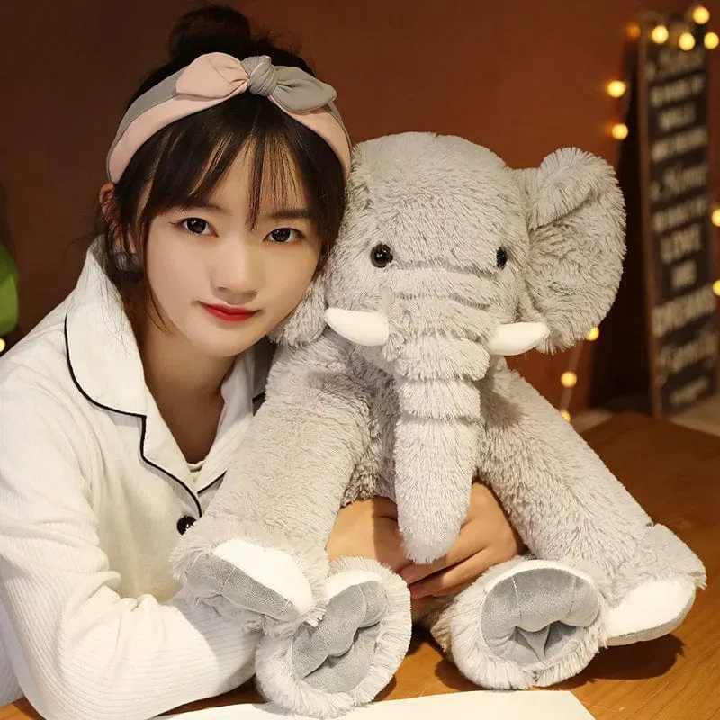 Kinder Weicher Elefant Plüsch Großer Elefant Spielzeug Kuscheltiere Plüschtiere Kissen Baby Begleiten Puppe Säuglingsspielzeug Neugeborenes Geschenk