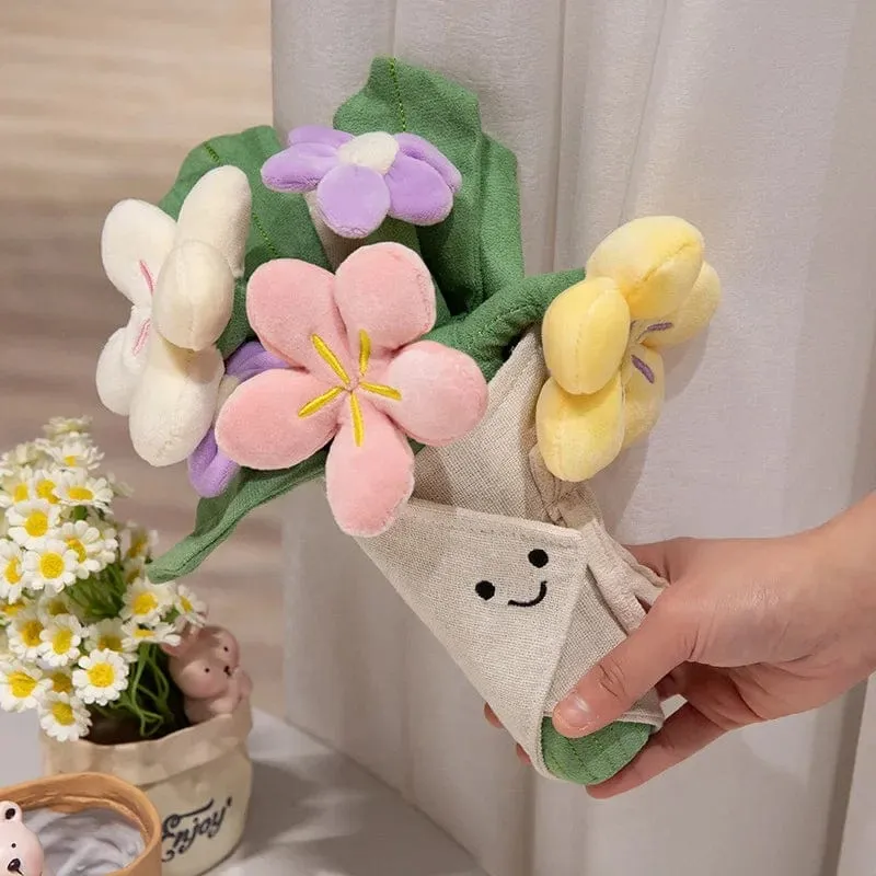 Kawaii Hamburger Plüschtier, weiches Blumenstraußkissen, lustiges Essen/Blumenkissen, süße Burgerpuppe, kreatives Geburtstagsgeschenk