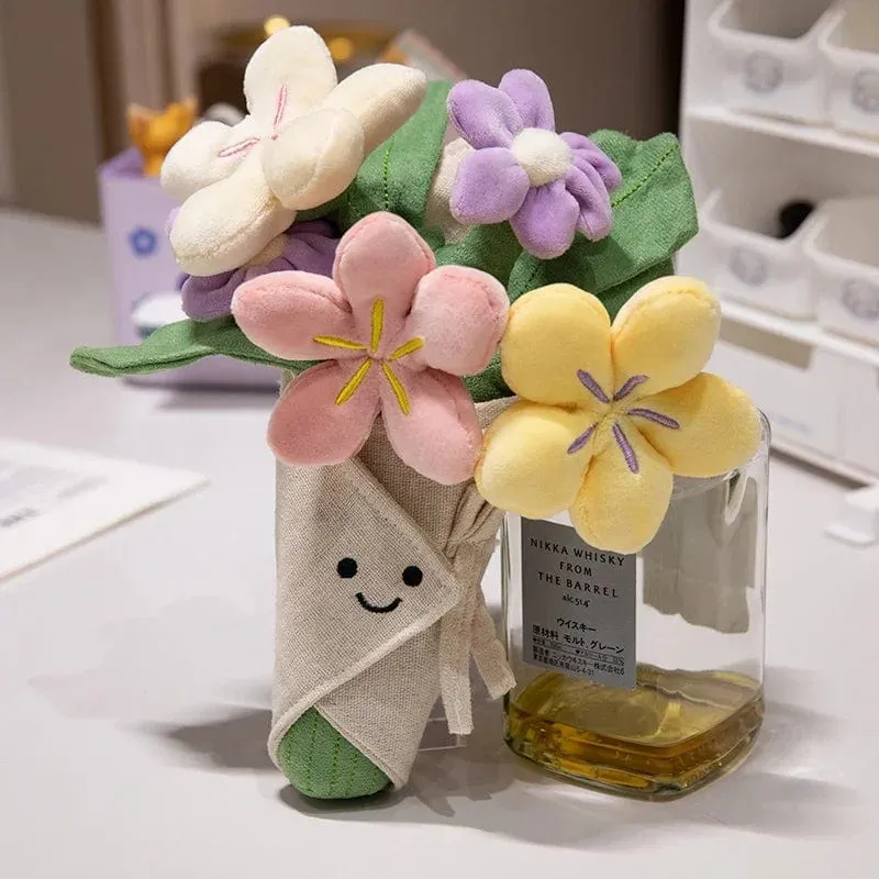 Kawaii Hamburger Plüschtier, weiches Blumenstraußkissen, lustiges Essen/Blumenkissen, süße Burgerpuppe, kreatives Geburtstagsgeschenk