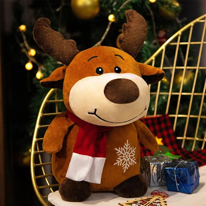 23-50CM Niedlicher Weihnachtsmann Schneemann Elch Oma Plüsch Spielzeug Weihnachtsdekor Puppen Gefüllte Weiche für Baby Kinder Geschenk
