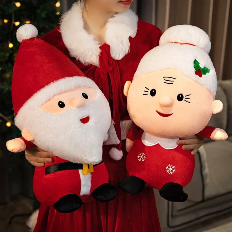 23-50CM Niedlicher Weihnachtsmann Schneemann Elch Oma Plüsch Spielzeug Weihnachtsdekor Puppen Gefüllte Weiche für Baby Kinder Geschenk