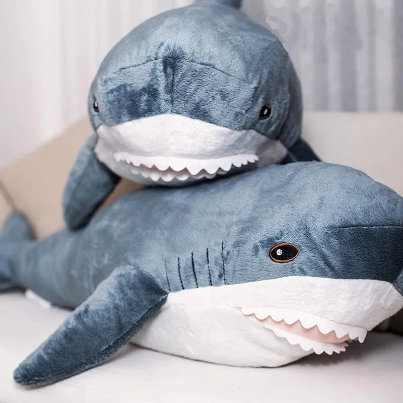 30/45/60/80CM Beliebte Hai-Plüschtiere Simulation Hai-Puppen Gefülltes weiches Tier-Lesekissen Kissen für Baby-Kinder