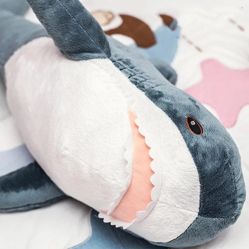 30/45/60/80CM Beliebte Hai-Plüschtiere Simulation Hai-Puppen Gefülltes weiches Tier-Lesekissen Kissen für Baby-Kinder