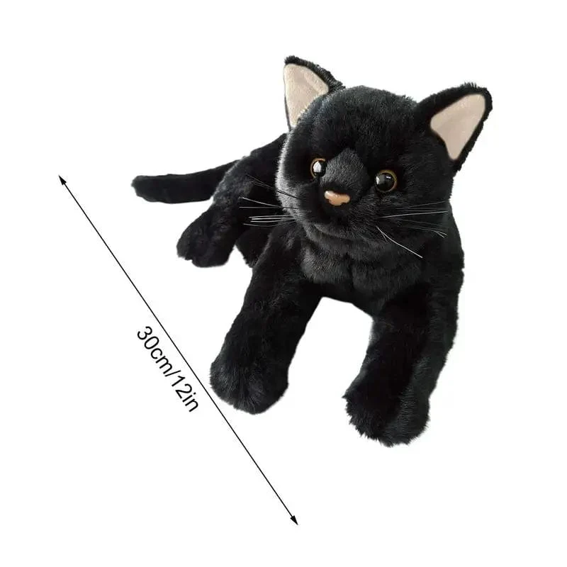 Aline Schwarze Katze Plüschtier Stofftier Schwarzes Kätzchen Puppe Kissen Jungen Mädchen Stofftiere Kinder Geburtstagsgeschenke Beliebtes Spielzeug 2023