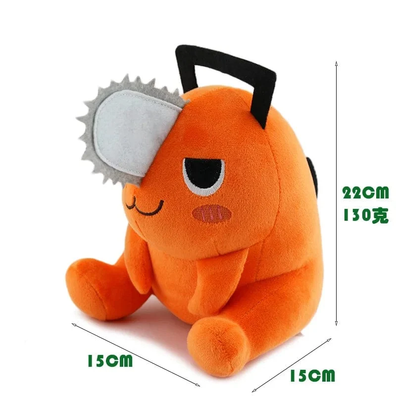 Neue Chainsaw Man Pochita Cosplay Niedliche Anime Plüschpuppe Schlüsselanhänger Gefüllter Anhänger Plüschtiere Schlüsselanhänger für Kinder Weihnachtsgeschenke