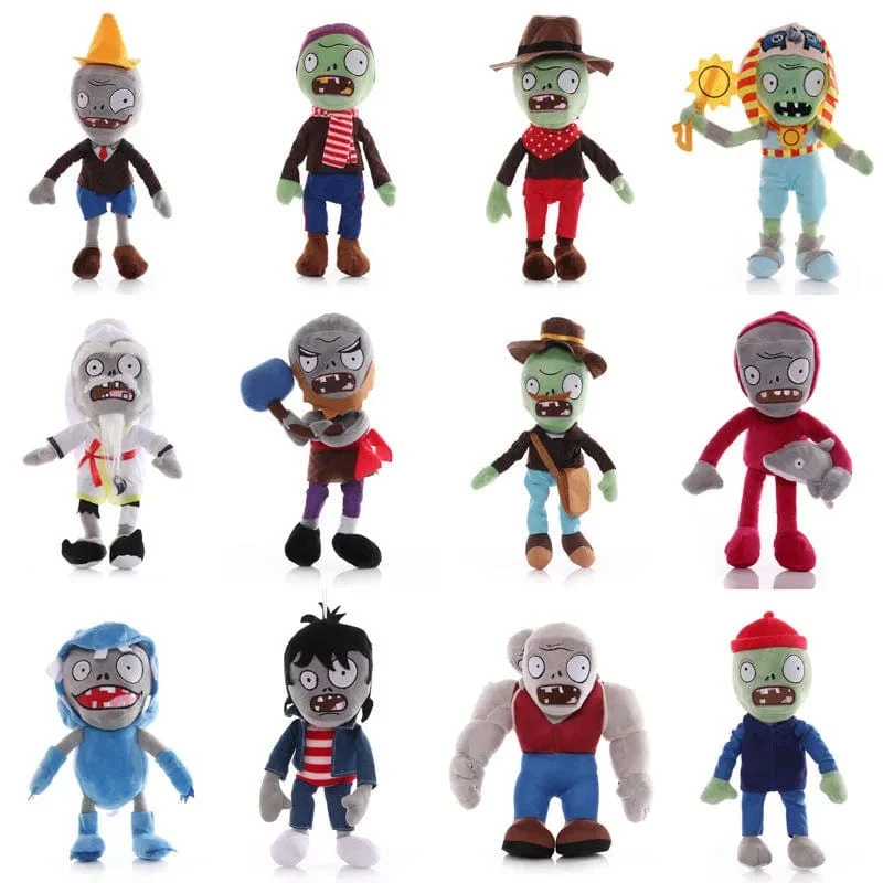 1 Stück Pflanzen vs Zombies Plüschtiere 30 cm PVZ Gargantuar Hüte Piratenente Zombie Plüsch Stofftiere Puppe Stofftier Geschenke für Kinder