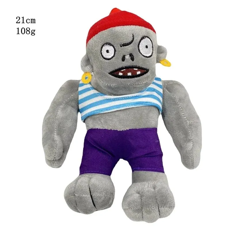 1 Stück Pflanzen vs Zombies Plüschtiere 30 cm PVZ Gargantuar Hüte Piratenente Zombie Plüsch Stofftiere Puppe Stofftier Geschenke für Kinder
