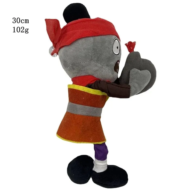 1 Stück Pflanzen vs Zombies Plüschtiere 30 cm PVZ Gargantuar Hüte Piratenente Zombie Plüsch Stofftiere Puppe Stofftier Geschenke für Kinder
