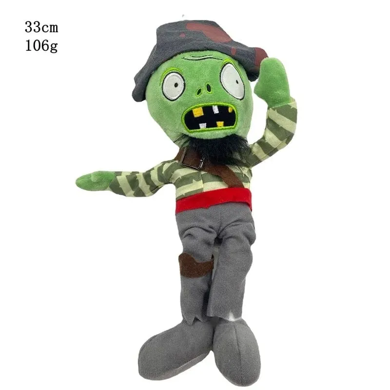 1 Stück Pflanzen vs Zombies Plüschtiere 30 cm PVZ Gargantuar Hüte Piratenente Zombie Plüsch Stofftiere Puppe Stofftier Geschenke für Kinder