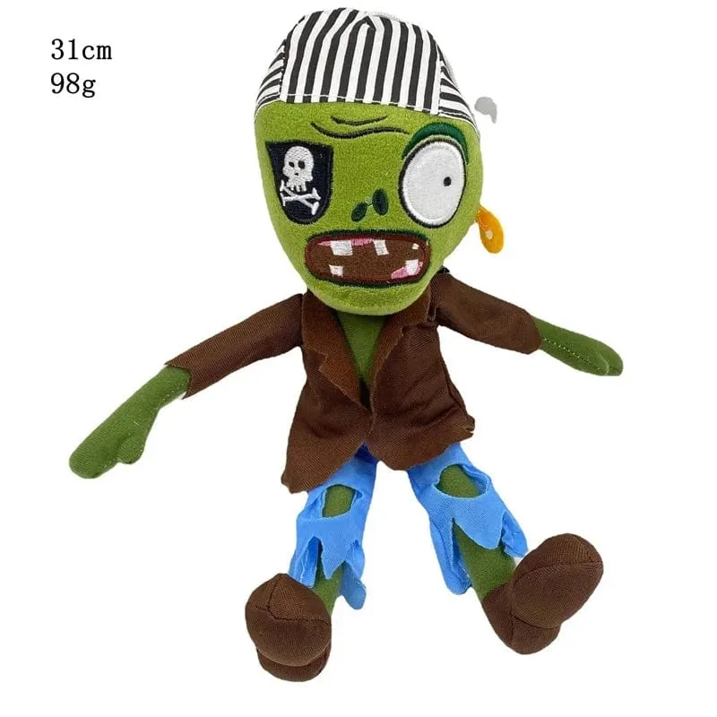 1 Stück Pflanzen vs Zombies Plüschtiere 30 cm PVZ Gargantuar Hüte Piratenente Zombie Plüsch Stofftiere Puppe Stofftier Geschenke für Kinder
