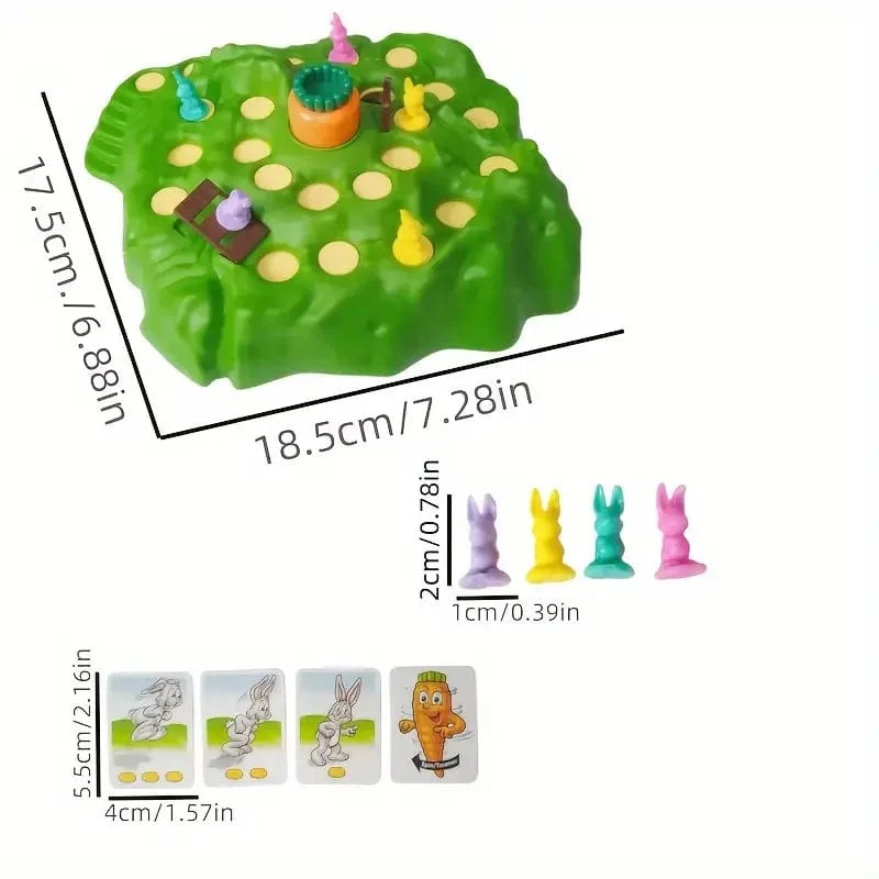Karotten-Kaninchenfalle, Tischbrett, Verteidigungsspiel, Herausforderung, Eltern-Kind-Familienparty, interaktives pädagogisches Puzzle, Spielzeug, Geschenk