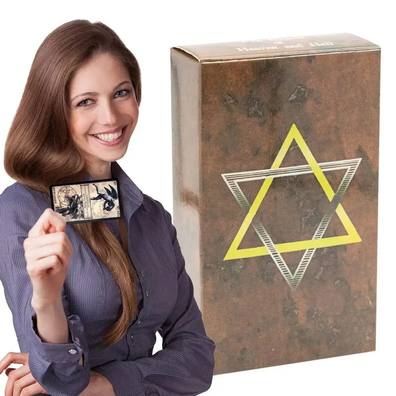 Das Orakel des Himmels und der Hölle Orakelkarten Brettspiel Englische Version Standard-Tarotdecks für Hexengeschenk-Partygeschenke