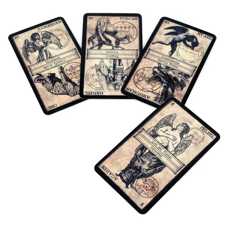 Das Orakel des Himmels und der Hölle Orakelkarten Brettspiel Englische Version Standard-Tarotdecks für Hexengeschenk-Partygeschenke