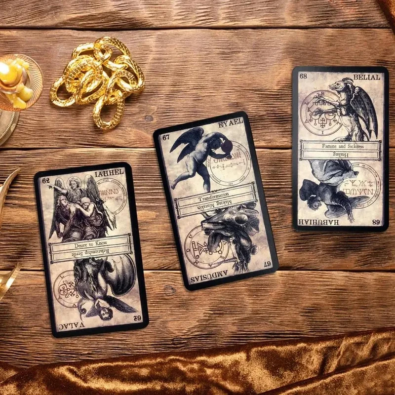 Das Orakel des Himmels und der Hölle Orakelkarten Brettspiel Englische Version Standard-Tarotdecks für Hexengeschenk-Partygeschenke