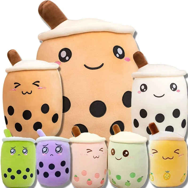 9.4 Zoll Boba Plüsch gefüllt Bubble Tea Plushie Cartoon Milch Tee Tasse Kissen weiche Kawaii Geschenke für Kinder