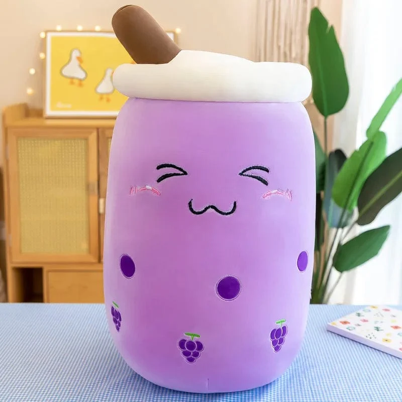 9.4 Zoll Boba Plüsch gefüllt Bubble Tea Plushie Cartoon Milch Tee Tasse Kissen weiche Kawaii Geschenke für Kinder