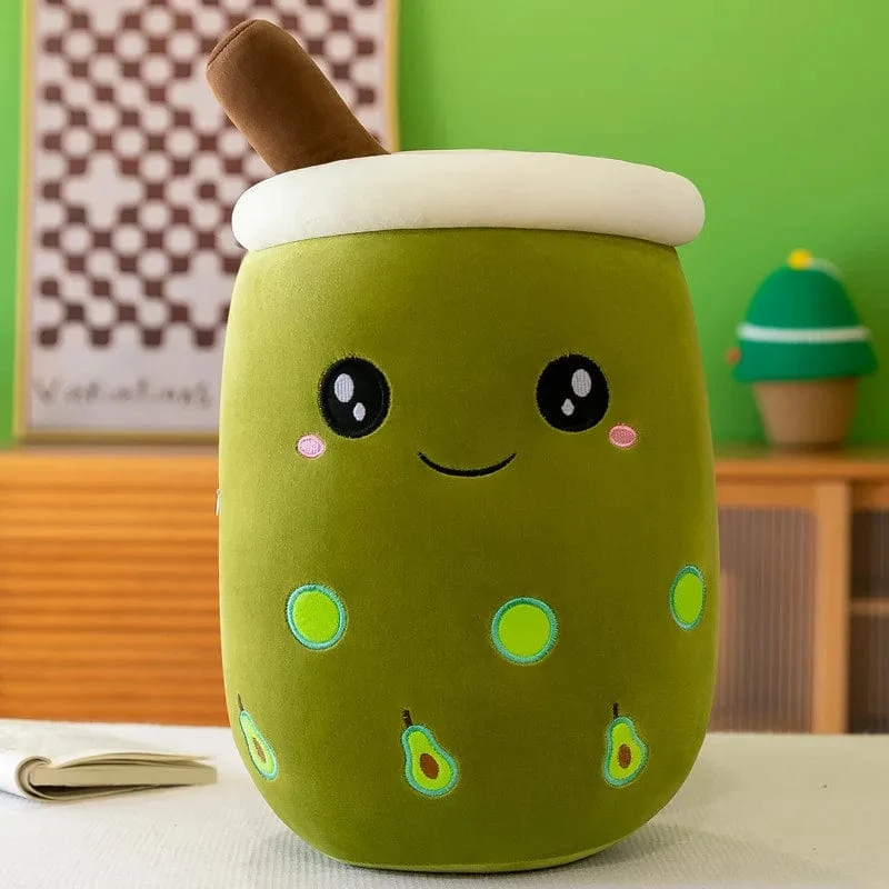 9.4 Zoll Boba Plüsch gefüllt Bubble Tea Plushie Cartoon Milch Tee Tasse Kissen weiche Kawaii Geschenke für Kinder