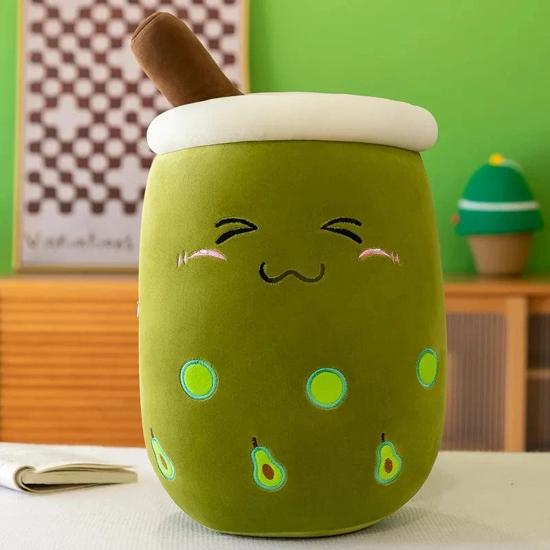 9.4 Zoll Boba Plüsch gefüllt Bubble Tea Plushie Cartoon Milch Tee Tasse Kissen weiche Kawaii Geschenke für Kinder