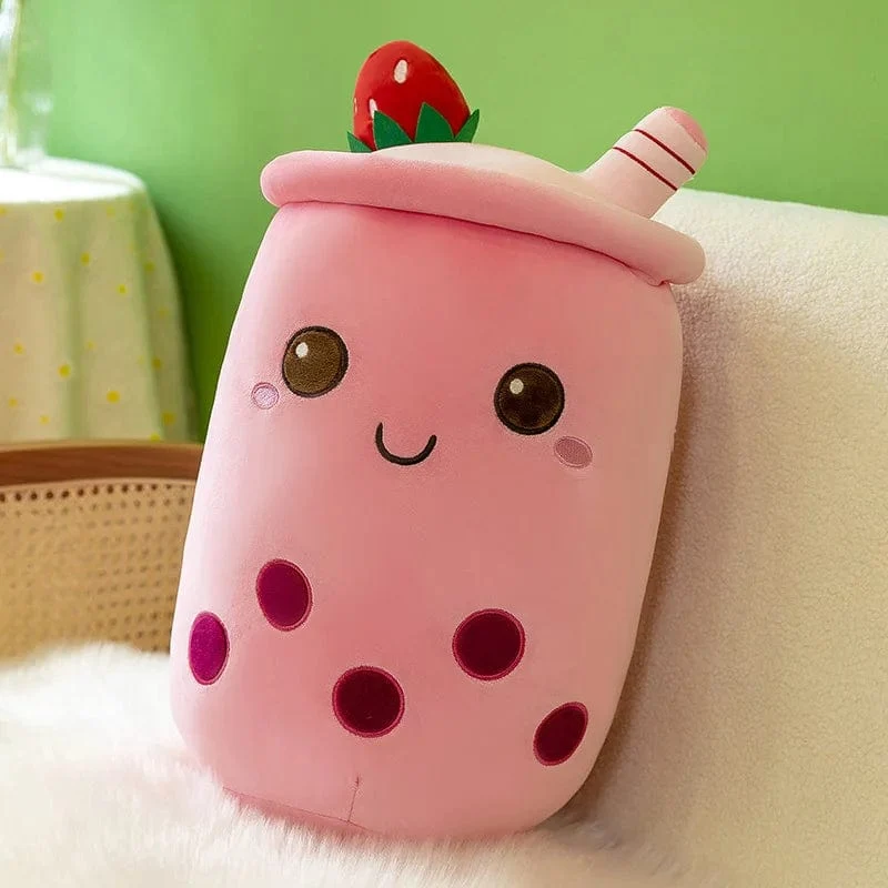 9.4 Zoll Boba Plüsch gefüllt Bubble Tea Plushie Cartoon Milch Tee Tasse Kissen weiche Kawaii Geschenke für Kinder