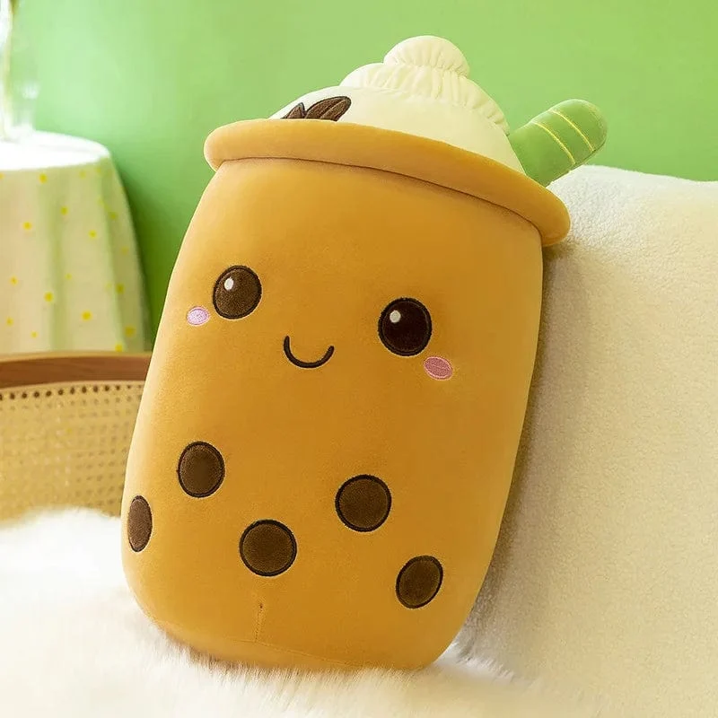 9.4 Zoll Boba Plüsch gefüllt Bubble Tea Plushie Cartoon Milch Tee Tasse Kissen weiche Kawaii Geschenke für Kinder