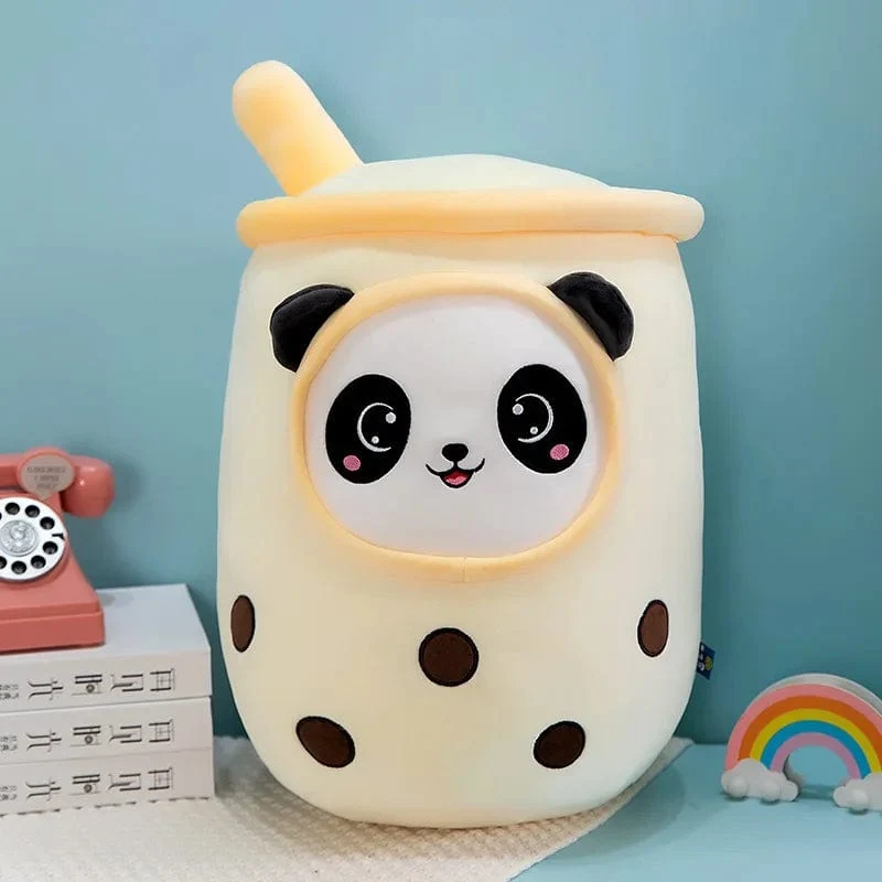 9.4 Zoll Boba Plüsch gefüllt Bubble Tea Plushie Cartoon Milch Tee Tasse Kissen weiche Kawaii Geschenke für Kinder
