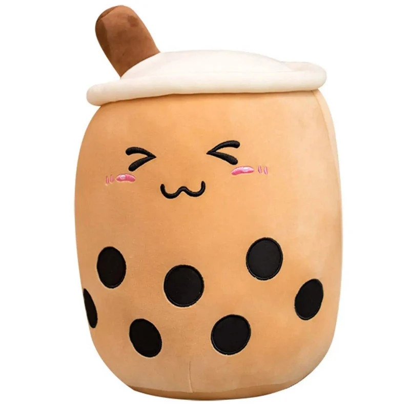 9.4 Zoll Boba Plüsch gefüllt Bubble Tea Plushie Cartoon Milch Tee Tasse Kissen weiche Kawaii Geschenke für Kinder