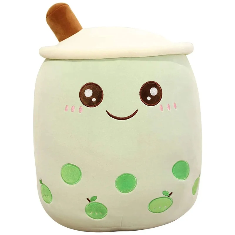 9.4 Zoll Boba Plüsch gefüllt Bubble Tea Plushie Cartoon Milch Tee Tasse Kissen weiche Kawaii Geschenke für Kinder