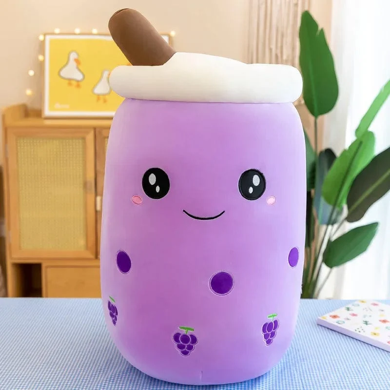 9.4 Zoll Boba Plüsch gefüllt Bubble Tea Plushie Cartoon Milch Tee Tasse Kissen weiche Kawaii Geschenke für Kinder