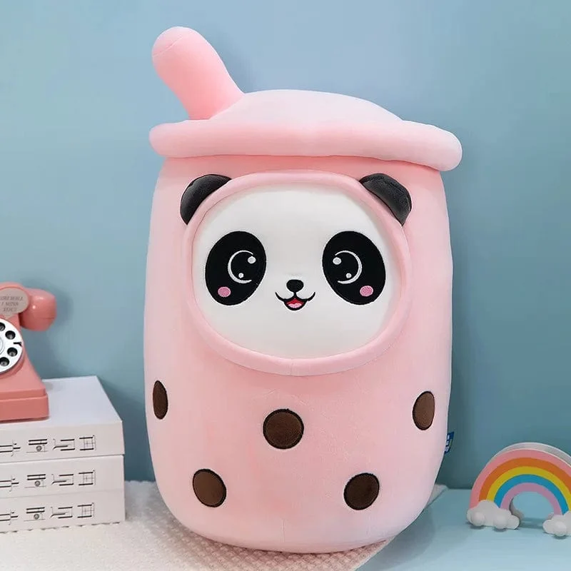 9.4 Zoll Boba Plüsch gefüllt Bubble Tea Plushie Cartoon Milch Tee Tasse Kissen weiche Kawaii Geschenke für Kinder