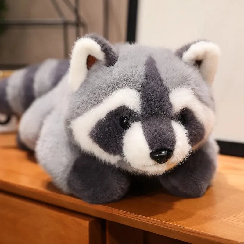 40/55cm Kawaii Waschbär Plüsch Spielzeug Schöne Waschbär Nette Weiche Kuscheltiere Puppe Kissen Für Geburtstag Geschenk
