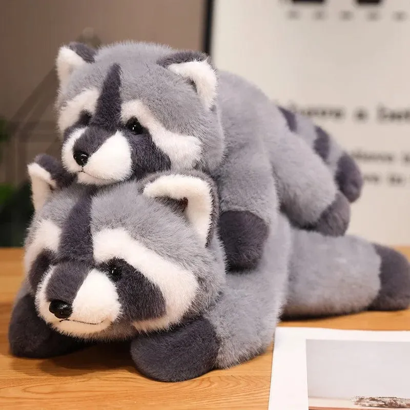 40/55cm Kawaii Waschbär Plüsch Spielzeug Schöne Waschbär Nette Weiche Kuscheltiere Puppe Kissen Für Geburtstag Geschenk