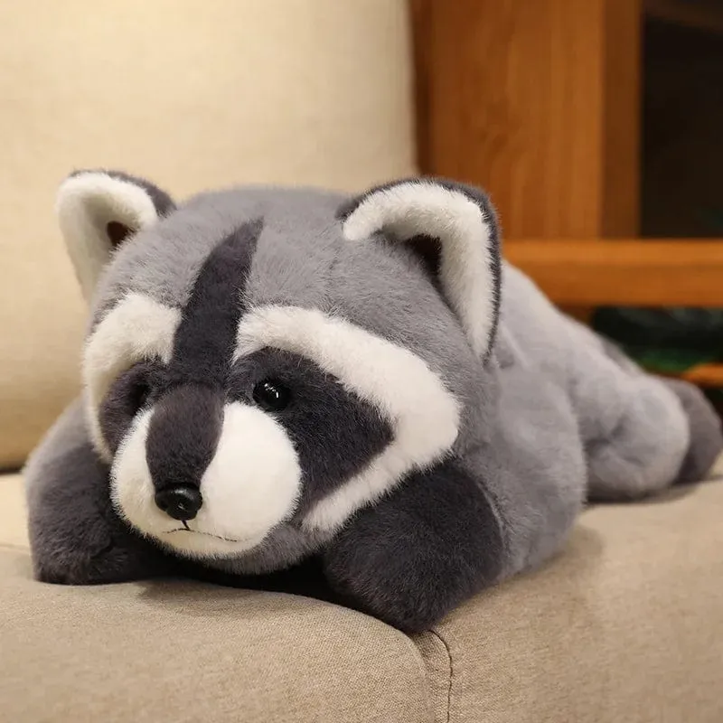 40/55cm Kawaii Waschbär Plüsch Spielzeug Schöne Waschbär Nette Weiche Kuscheltiere Puppe Kissen Für Geburtstag Geschenk