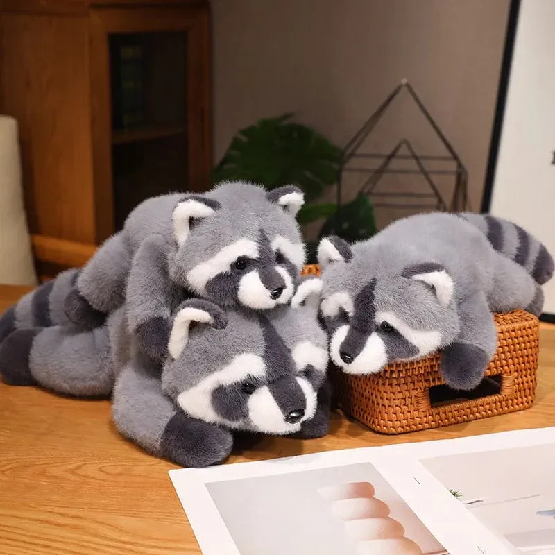 40/55cm Kawaii Waschbär Plüsch Spielzeug Schöne Waschbär Nette Weiche Kuscheltiere Puppe Kissen Für Geburtstag Geschenk