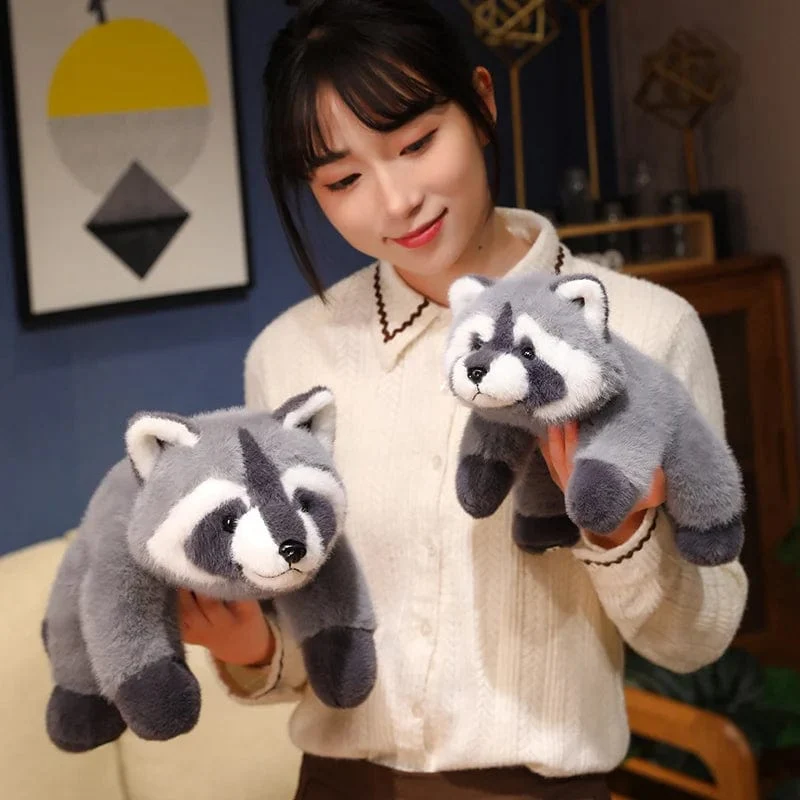 40/55cm Kawaii Waschbär Plüsch Spielzeug Schöne Waschbär Nette Weiche Kuscheltiere Puppe Kissen Für Geburtstag Geschenk