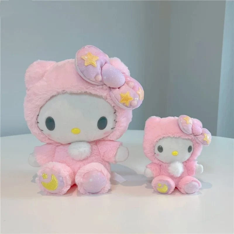 Niedlicher Sternmond Kuromi Melodie Hellokitty Stofftier Plüschtier Weiches Dekokissen Plüschpuppen Freundin Geburtstag Kindergeschenk