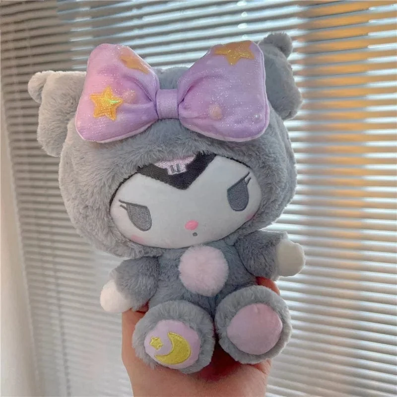 Niedlicher Sternmond Kuromi Melodie Hellokitty Stofftier Plüschtier Weiches Dekokissen Plüschpuppen Freundin Geburtstag Kindergeschenk