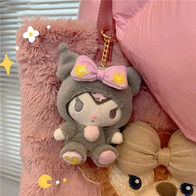 Niedlicher Sternmond Kuromi Melodie Hellokitty Stofftier Plüschtier Weiches Dekokissen Plüschpuppen Freundin Geburtstag Kindergeschenk