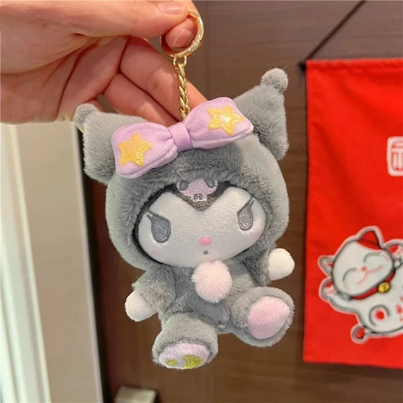 Niedlicher Sternmond Kuromi Melodie Hellokitty Stofftier Plüschtier Weiches Dekokissen Plüschpuppen Freundin Geburtstag Kindergeschenk